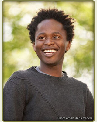 Ishmael Beah, author of A Long Way Gone: memoirs of a boy soldier